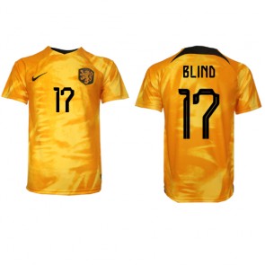 Lacne Muži Futbalové dres Holandsko Daley Blind #17 MS 2022 Krátky Rukáv - Domáci